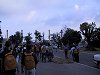 Lopend naar het Olympisch park